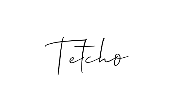 if you are searching for the best signature style for your name Tetcho. so please give up your signature search. here we have designed multiple signature styles  using Allison_Script. Tetcho signature style 2 images and pictures png