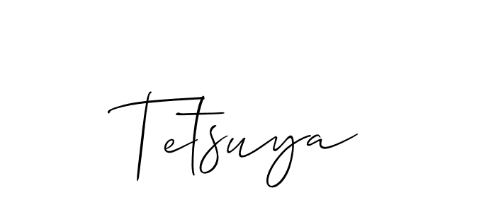 You should practise on your own different ways (Allison_Script) to write your name (Tetsuya) in signature. don't let someone else do it for you. Tetsuya signature style 2 images and pictures png