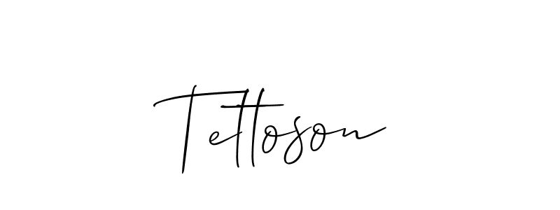 How to make Tettoson name signature. Use Allison_Script style for creating short signs online. This is the latest handwritten sign. Tettoson signature style 2 images and pictures png