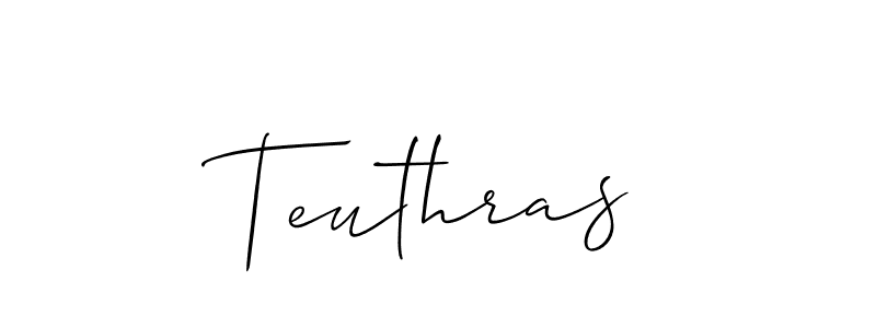 Teuthras stylish signature style. Best Handwritten Sign (Allison_Script) for my name. Handwritten Signature Collection Ideas for my name Teuthras. Teuthras signature style 2 images and pictures png