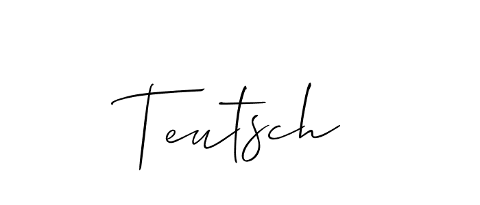 You can use this online signature creator to create a handwritten signature for the name Teutsch. This is the best online autograph maker. Teutsch signature style 2 images and pictures png