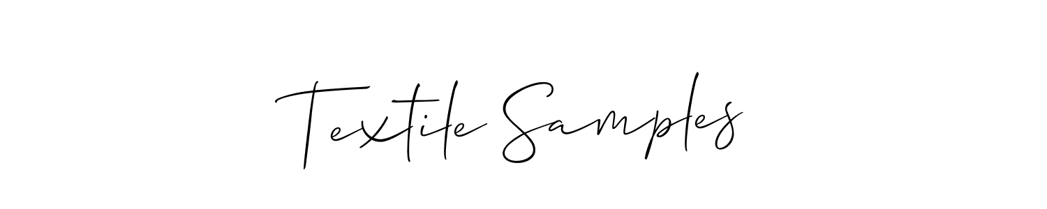 Also we have Textile Samples name is the best signature style. Create professional handwritten signature collection using Allison_Script autograph style. Textile Samples signature style 2 images and pictures png