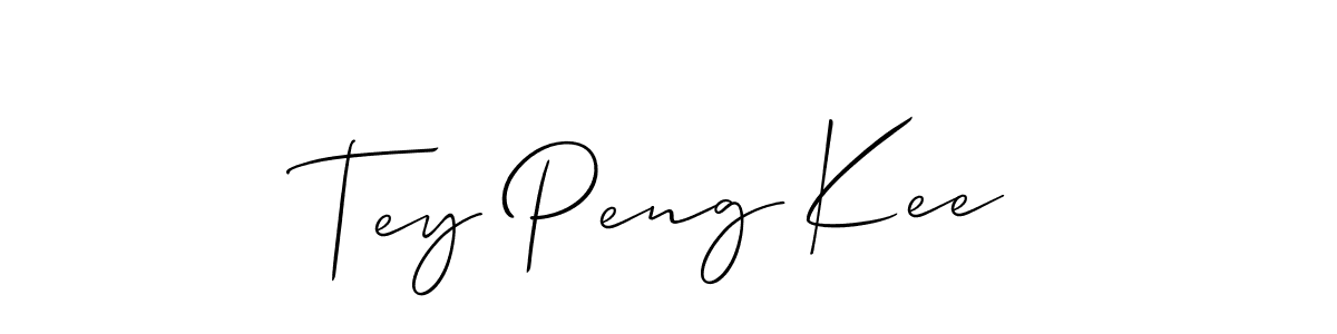 Once you've used our free online signature maker to create your best signature Allison_Script style, it's time to enjoy all of the benefits that Tey Peng Kee name signing documents. Tey Peng Kee signature style 2 images and pictures png