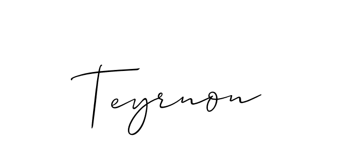 Check out images of Autograph of Teyrnon name. Actor Teyrnon Signature Style. Allison_Script is a professional sign style online. Teyrnon signature style 2 images and pictures png