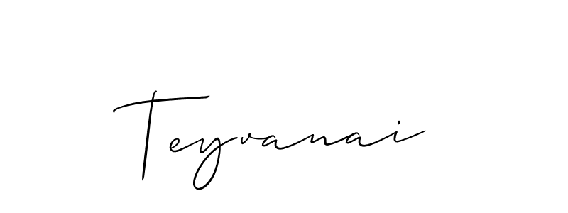 How to make Teyvanai name signature. Use Allison_Script style for creating short signs online. This is the latest handwritten sign. Teyvanai signature style 2 images and pictures png