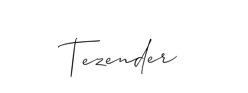 How to Draw Tezender signature style? Allison_Script is a latest design signature styles for name Tezender. Tezender signature style 2 images and pictures png