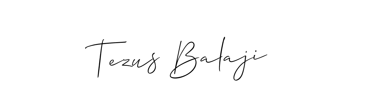 Also You can easily find your signature by using the search form. We will create Tezus Balaji name handwritten signature images for you free of cost using Allison_Script sign style. Tezus Balaji signature style 2 images and pictures png