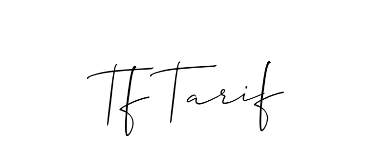 It looks lik you need a new signature style for name Tf Tarif. Design unique handwritten (Allison_Script) signature with our free signature maker in just a few clicks. Tf Tarif signature style 2 images and pictures png