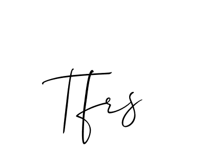 if you are searching for the best signature style for your name Tfrs. so please give up your signature search. here we have designed multiple signature styles  using Allison_Script. Tfrs signature style 2 images and pictures png
