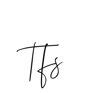 Design your own signature with our free online signature maker. With this signature software, you can create a handwritten (Allison_Script) signature for name Tfs. Tfs signature style 2 images and pictures png