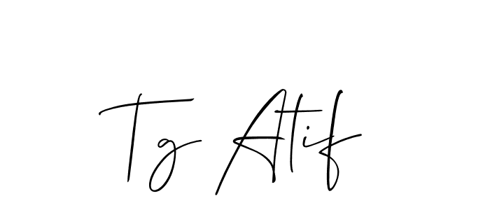 Check out images of Autograph of Tg Atif name. Actor Tg Atif Signature Style. Allison_Script is a professional sign style online. Tg Atif signature style 2 images and pictures png