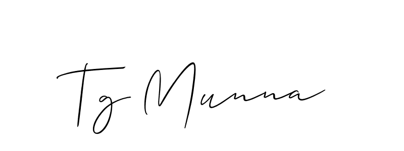 Make a beautiful signature design for name Tg Munna. Use this online signature maker to create a handwritten signature for free. Tg Munna signature style 2 images and pictures png