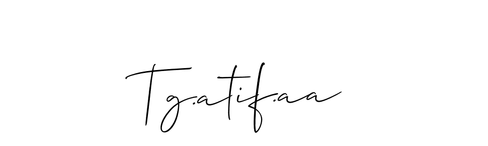 Best and Professional Signature Style for Tg.atif.aa. Allison_Script Best Signature Style Collection. Tg.atif.aa signature style 2 images and pictures png