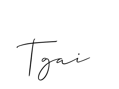 Create a beautiful signature design for name Tgai. With this signature (Allison_Script) fonts, you can make a handwritten signature for free. Tgai signature style 2 images and pictures png