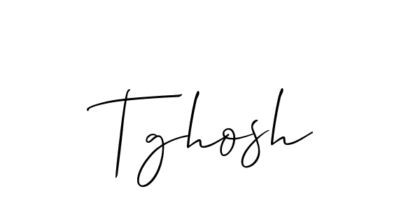 Allison_Script is a professional signature style that is perfect for those who want to add a touch of class to their signature. It is also a great choice for those who want to make their signature more unique. Get Tghosh name to fancy signature for free. Tghosh signature style 2 images and pictures png