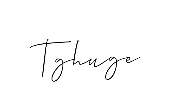 How to Draw Tghuge signature style? Allison_Script is a latest design signature styles for name Tghuge. Tghuge signature style 2 images and pictures png