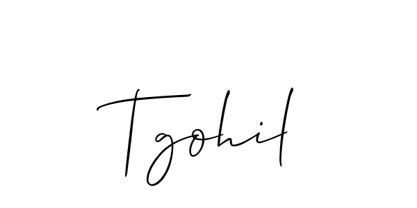 Also we have Tgohil name is the best signature style. Create professional handwritten signature collection using Allison_Script autograph style. Tgohil signature style 2 images and pictures png