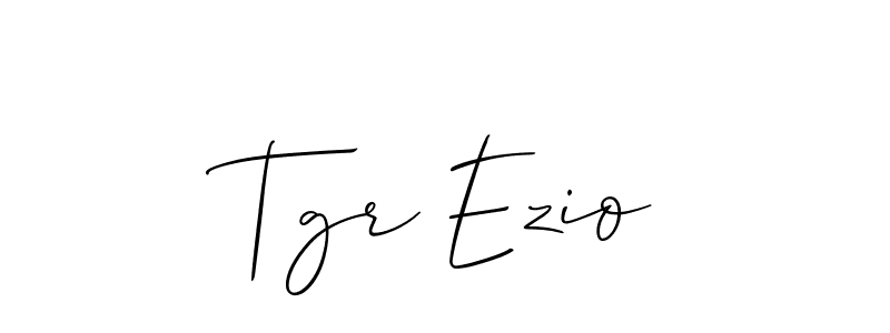 Best and Professional Signature Style for Tgr Ezio. Allison_Script Best Signature Style Collection. Tgr Ezio signature style 2 images and pictures png