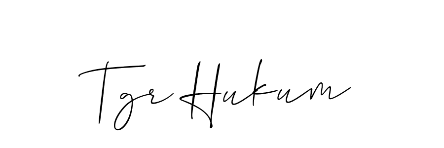 Design your own signature with our free online signature maker. With this signature software, you can create a handwritten (Allison_Script) signature for name Tgr Hukum. Tgr Hukum signature style 2 images and pictures png