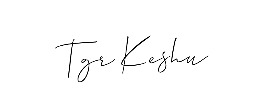 Tgr Keshu stylish signature style. Best Handwritten Sign (Allison_Script) for my name. Handwritten Signature Collection Ideas for my name Tgr Keshu. Tgr Keshu signature style 2 images and pictures png