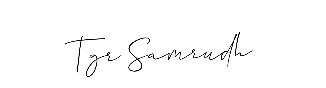 How to make Tgr Samrudh signature? Allison_Script is a professional autograph style. Create handwritten signature for Tgr Samrudh name. Tgr Samrudh signature style 2 images and pictures png