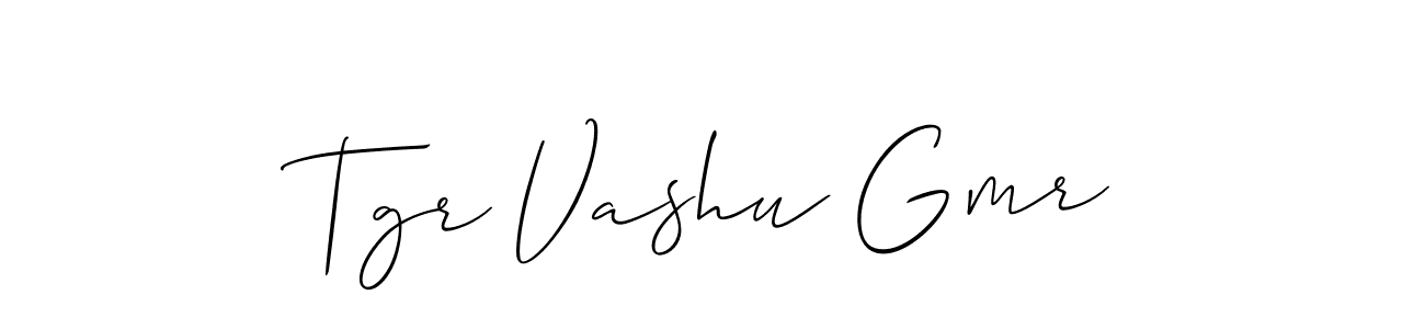 This is the best signature style for the Tgr Vashu Gmr name. Also you like these signature font (Allison_Script). Mix name signature. Tgr Vashu Gmr signature style 2 images and pictures png