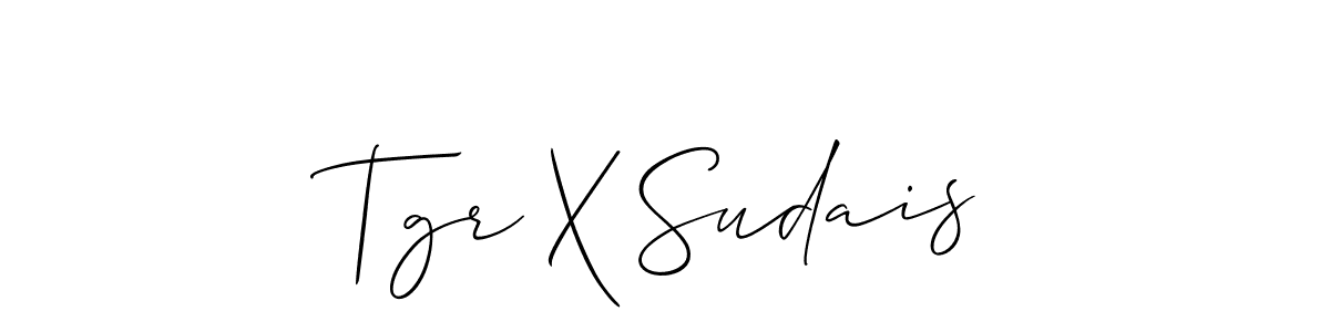See photos of Tgr X Sudais official signature by Spectra . Check more albums & portfolios. Read reviews & check more about Allison_Script font. Tgr X Sudais signature style 2 images and pictures png