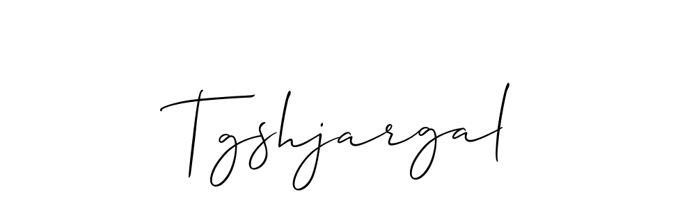 Use a signature maker to create a handwritten signature online. With this signature software, you can design (Allison_Script) your own signature for name Tgshjargal. Tgshjargal signature style 2 images and pictures png