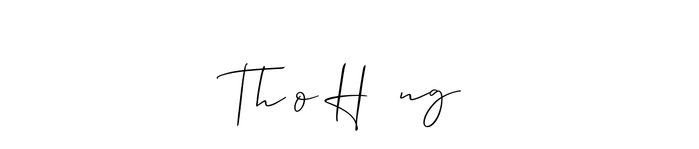 Design your own signature with our free online signature maker. With this signature software, you can create a handwritten (Allison_Script) signature for name Thảo Hương. Thảo Hương signature style 2 images and pictures png