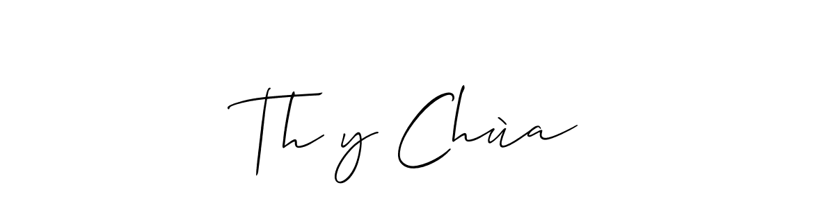 Best and Professional Signature Style for Thầy Chùa. Allison_Script Best Signature Style Collection. Thầy Chùa signature style 2 images and pictures png
