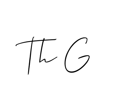 Also we have Th G name is the best signature style. Create professional handwritten signature collection using Allison_Script autograph style. Th G signature style 2 images and pictures png