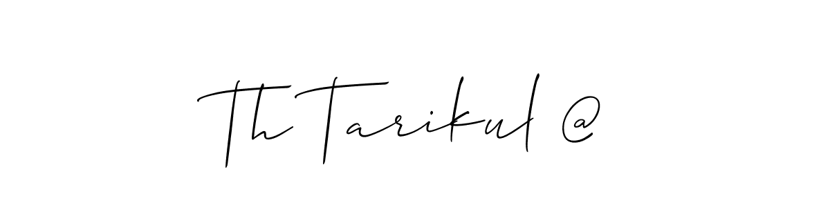 Also You can easily find your signature by using the search form. We will create Th Tarikul @ name handwritten signature images for you free of cost using Allison_Script sign style. Th Tarikul @ signature style 2 images and pictures png