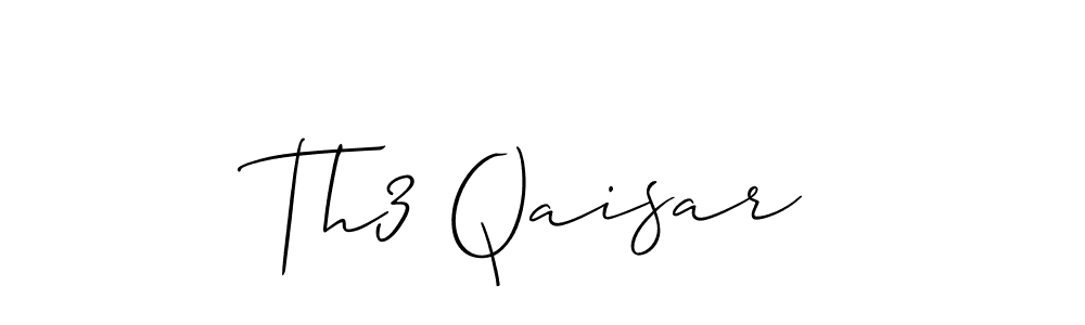 It looks lik you need a new signature style for name Th3 Qaisar. Design unique handwritten (Allison_Script) signature with our free signature maker in just a few clicks. Th3 Qaisar signature style 2 images and pictures png