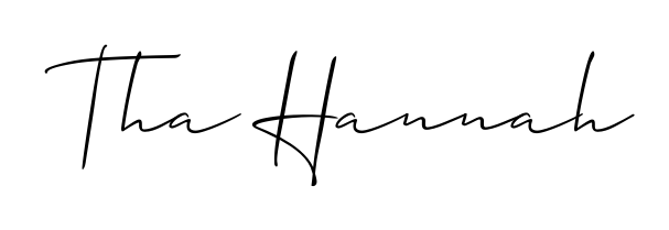 Transform the name Tha Hannah into a signature masterpiece using Allison_Script font. Ideal for photographers, artists, and creators looking for watermarks. Tha Hannah signature style 2 images and pictures png