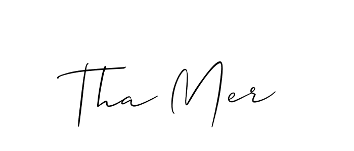 This is the best signature style for the Tha Mer name. Also you like these signature font (Allison_Script). Mix name signature. Tha Mer signature style 2 images and pictures png