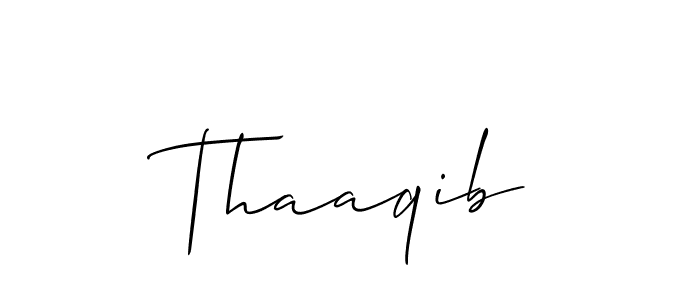 Similarly Allison_Script is the best handwritten signature design. Signature creator online .You can use it as an online autograph creator for name Thaaqib. Thaaqib signature style 2 images and pictures png