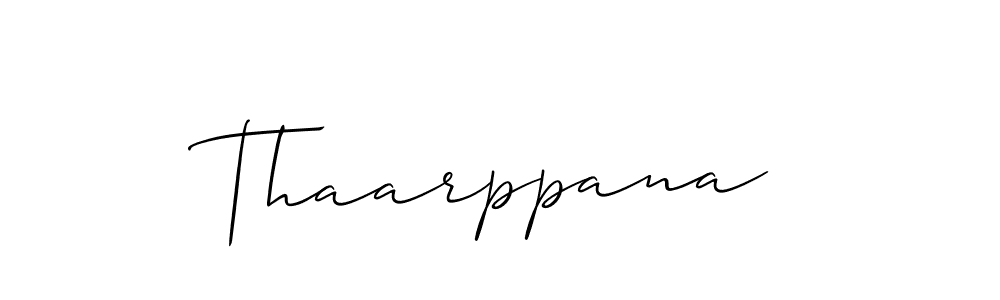 The best way (Allison_Script) to make a short signature is to pick only two or three words in your name. The name Thaarppana include a total of six letters. For converting this name. Thaarppana signature style 2 images and pictures png