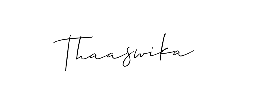 Once you've used our free online signature maker to create your best signature Allison_Script style, it's time to enjoy all of the benefits that Thaaswika name signing documents. Thaaswika signature style 2 images and pictures png