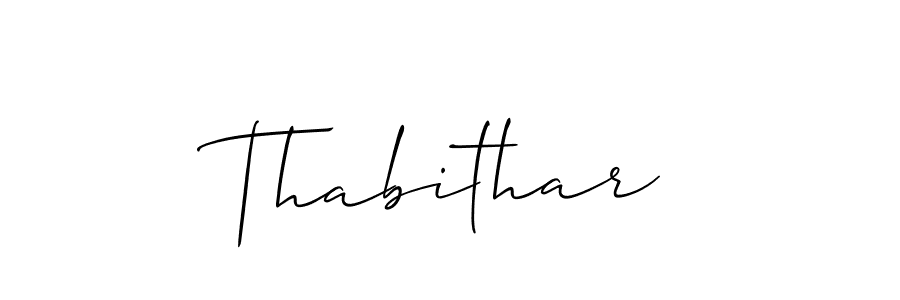 Once you've used our free online signature maker to create your best signature Allison_Script style, it's time to enjoy all of the benefits that Thabithar name signing documents. Thabithar signature style 2 images and pictures png