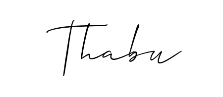 The Allison_Script signature style provides a bold statement for name Thabu. Designed for business owners, executives, and leaders. Thabu signature style 2 images and pictures png