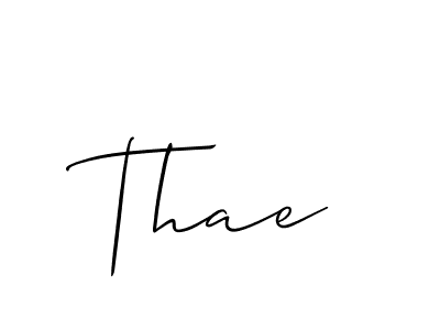 Also You can easily find your signature by using the search form. We will create Thae name handwritten signature images for you free of cost using Allison_Script sign style. Thae signature style 2 images and pictures png