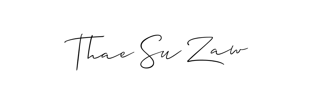 It looks lik you need a new signature style for name Thae Su Zaw. Design unique handwritten (Allison_Script) signature with our free signature maker in just a few clicks. Thae Su Zaw signature style 2 images and pictures png