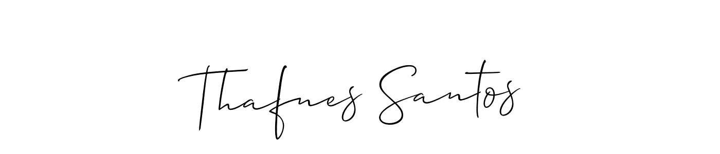 Make a beautiful signature design for name Thafnes Santos. Use this online signature maker to create a handwritten signature for free. Thafnes Santos signature style 2 images and pictures png