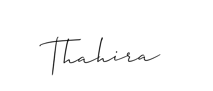 Make a beautiful signature design for name Thahira. Use this online signature maker to create a handwritten signature for free. Thahira signature style 2 images and pictures png
