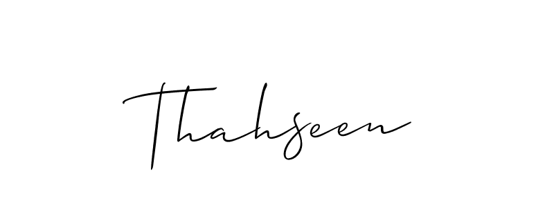 Best and Professional Signature Style for Thahseen. Allison_Script Best Signature Style Collection. Thahseen signature style 2 images and pictures png