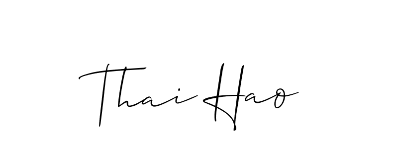 This is the best signature style for the Thai Hao name. Also you like these signature font (Allison_Script). Mix name signature. Thai Hao signature style 2 images and pictures png