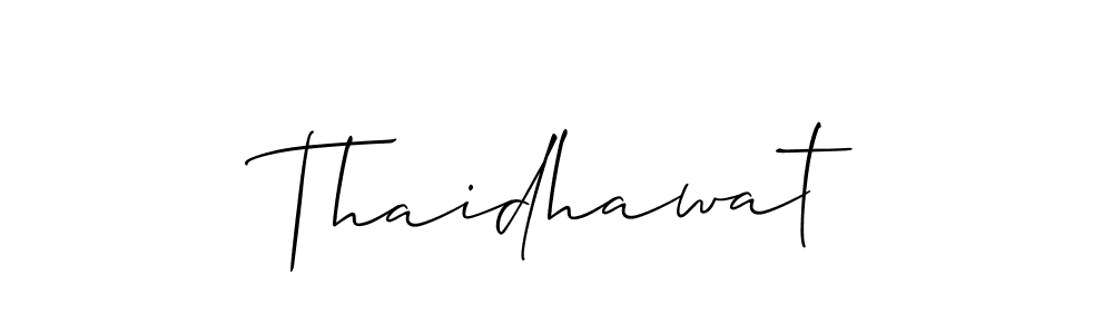 Make a beautiful signature design for name Thaidhawat. Use this online signature maker to create a handwritten signature for free. Thaidhawat signature style 2 images and pictures png