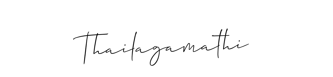 Use a signature maker to create a handwritten signature online. With this signature software, you can design (Allison_Script) your own signature for name Thailagamathi. Thailagamathi signature style 2 images and pictures png