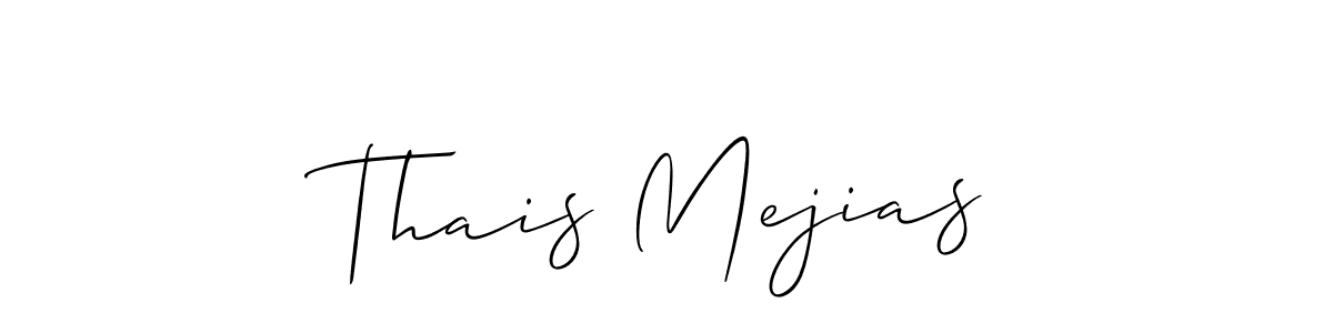 How to make Thais Mejias signature? Allison_Script is a professional autograph style. Create handwritten signature for Thais Mejias name. Thais Mejias signature style 2 images and pictures png