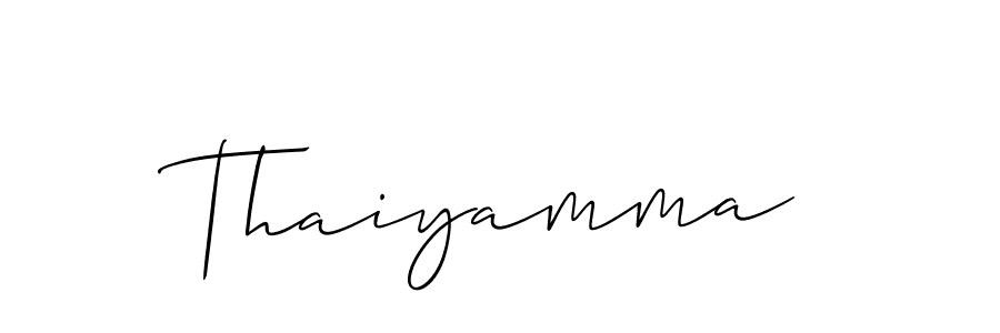 How to make Thaiyamma signature? Allison_Script is a professional autograph style. Create handwritten signature for Thaiyamma name. Thaiyamma signature style 2 images and pictures png
